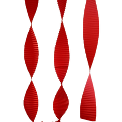 Giấy xoắn đỏ trang trí dài 3m-QSN/KGD