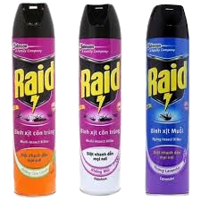 Xịt muỗi Raid_hương chanh/lavender-HN/TT/TP/P