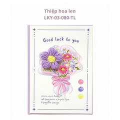 Thiệp hoa len LKY-03-080-TL