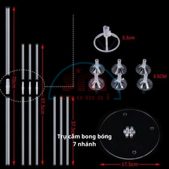 Trụ cắm bong bóng 7 nhánh-PARTY/QSN/ĐA/TL