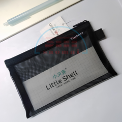 Túi đựng bút lưới có khóa kéo Little Shell A5-202-TM