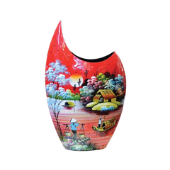 Lọ sơn mài cá nhọn đồng quê 480-SMTB