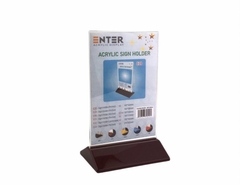 Kệ mica 2 mặt 10x15 đế màu E18-SM