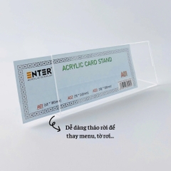 Kệ mica chức vụ 1 mặt Enter A02 240x75mm Cỡ Trung