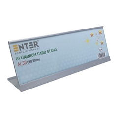Bảng thông tin để bàn nhôm Enter AL33 240X75mm-SM