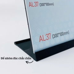 Bảng thông tin để bàn nhôm Enter AL37 100X100mm-SM
