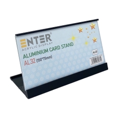 Bảng thông tin để bàn nhôm Enter AL32 150X75mm-SM
