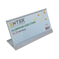 Bảng thông tin để bàn nhôm Enter AL32 150X75mm-SM