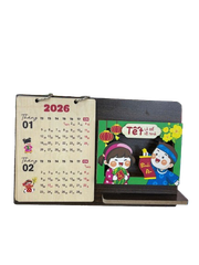 Tết-Lịch bàn gỗ-BM