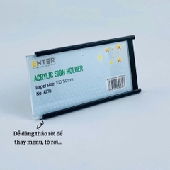 Bảng thông tin nhôm Enter AL15 100X50mm-SM