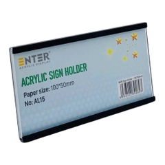 Bảng thông tin nhôm Enter AL15 100X50mm-SM