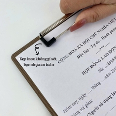 Bìa trình ký đơn gỗ A4 Enter G08 đứng-SM