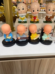 Bộ 4 chú tiểu cầm kỳ lò xo-NĐ