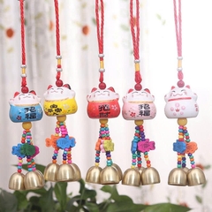 Khánh treo mèo sứ có chuông-BL