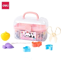 Đất nặn 24 màu Deli 67825 hồng-LA