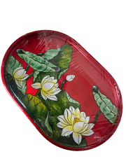 Khay sơn mài oval-SMTB