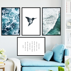 Decal dán tường Sticker dán tường in chất lượng cao có keo mặt sau mẫu hoa lá phong cachs vintage ZH43