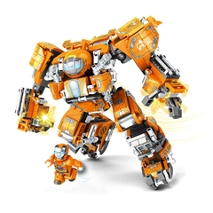 Đồ chơi lắp ráp trẻ em bằng nhựa ABS an toàn -Marvel Super Heroes SIEU ROBOT BẢO VỆ TRÁI ĐẤT- LEGO STYLE