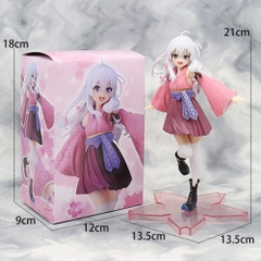 [ Tặng Heo Peppa Pig] Mô hình Anime Phù thủy Elaina mặc Kimono Hồng dáng đứng cao 21cm, Figure Wandering Witch có hộp màu Toy Đồ Chơi