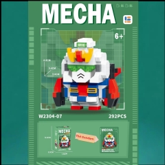 Đồ chơi xếp hình lắp ghép Gundam siêu đang yêu với 12 loại khác nhau, chất liệu nhựa ABS siêu nét, đồ chơi toy lắp ráp