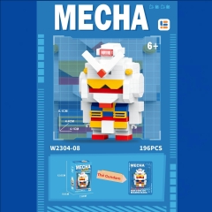 Đồ chơi xếp hình lắp ghép Gundam siêu đang yêu với 12 loại khác nhau, chất liệu nhựa ABS siêu nét, đồ chơi toy lắp ráp