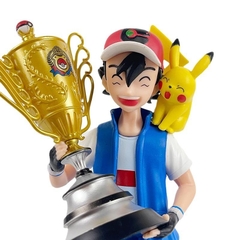 Mô hình Pokémon Satoshi và Pikachu chiến thằng giải, Figure Pokémon đồ chơi toys