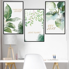 Decal dán tường Sticker dán tường in chất lượng cao có keo mặt sau mẫu hoa lá phong cách ZH46