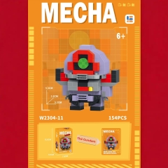Đồ chơi xếp hình lắp ghép Gundam siêu đang yêu với 12 loại khác nhau, chất liệu nhựa ABS siêu nét, đồ chơi toy lắp ráp
