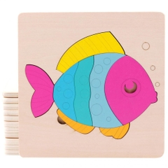 Tranh ghép gỗ đồ chơi gỗ cho bé từ 2 tuổi PuzzleToys