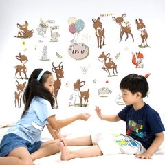 Decal dán tường hươu sika SK9293 -kiddecals