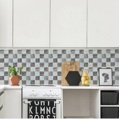 Bộ 24 Decal gạch bông 20cm*20cm - Decal dán tường, kính, sàn nhà, gỗ - Giấy dán tường ko cần thêm keo