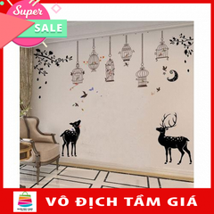 [Size lớn ]Decal dán tường Nice Place SK9088-SK9081 framedecals