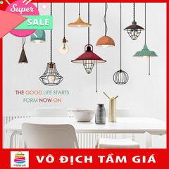 Decal dán tường đèn trang trí XH9308 framedecals
