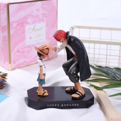 Mô hình One Piece Luffy và Shanks tóc đỏ cao 18cm khởi đầu của hành trình làm hải tặc của luffy từ đây ,figure one piece