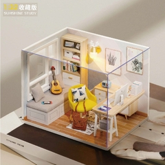 Nhà búp bê lắp ghép Phòng học Sinh Nhà Búp Bê Gỗ