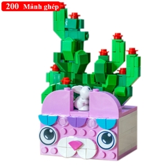 [HCM]Đồ chơi lắp ráp kiểu Lego Các loại hoa Với gần 200 chi tiết Nhựa ABS
