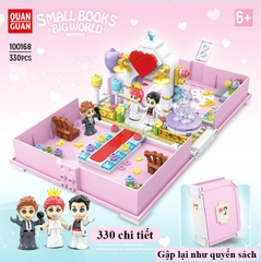 Đồ chơi xếp hình lắp ráp Đồ chơi bé gái ,bé trai Có thể gấp gọn lại như quyển sách chất liệu nhựa ABS  Block Hanhphucmart