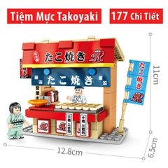 Đồ chơi lắp ráp trẻ em bằng nhựa ABS an toàn -Chuỗi của hàng nhật tuyệt đẹp - LEGO STYLE