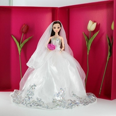 Búp bê cô dâu 3D cao cấp 35cm thướt tha búp bê xinh xắn Minidoll, với chất liệu cao cấp, từng chi tiết được thiết kế tỉ mỉ, tinh xảo vô cùng tinh tế, sang trọng