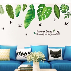 Decal dán tường Green Leaves Art XL8362 framedecals