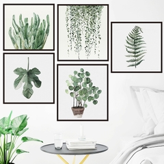 Decal dán tường Sticker dán tường in chất lượng cao có keo mặt sau mẫu hoa lá phong cách vintage ZH53