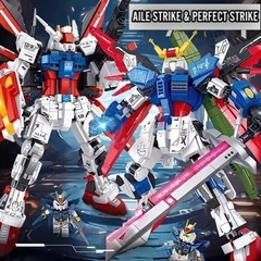 Bộ đồ chơi lắp ghép Gundam Aile Strike và Perfect Strike siêu to chất liệu ABS cao cấp với 769+ chi tiết ToysationVN