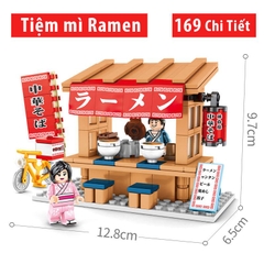 Đồ chơi lắp ráp trẻ em bằng nhựa ABS an toàn -Chuỗi của hàng nhật tuyệt đẹp - LEGO STYLE