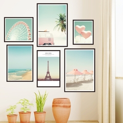 Decal dán tường Sticker dán tường in chất lượng cao có keo mặt sau mẫu phong cách vintage ZH50