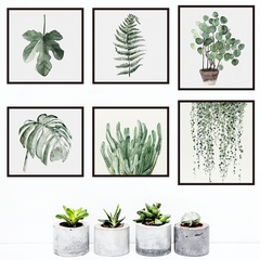 Decal dán tường Sticker dán tường in chất lượng cao có keo mặt sau mẫu hoa lá phong cách vintage ZH53