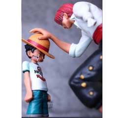 Mô hình One Piece Luffy và Shanks tóc đỏ cao 18cm khởi đầu của hành trình làm hải tặc của luffy từ đây ,figure one piece