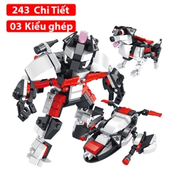Bộ đồ chơi lắp ráp kiểu Lego Mẫu 12 con giáp có thể ráp thành Robot với hơn 200 chi tiết chất liệu nhựa ABS Cao cấp