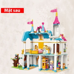Đồ chơi lắp ráp bé trai bé gái Mô hình lâu đài cổ tính chất liệu nhựa ABS với 605 chi tiết kích thước 30 x 28 x 18 cm