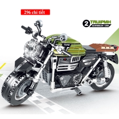 Bộ đồ chơi lắp ráp lắp ghép xe moto siêu xe theo phong cách Cách captain và iron man , ducatichất liệu nhựa ABS cao cấp