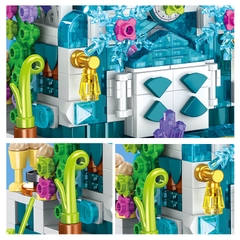 Đồ chơi lắp ráp bé trai bé gái Mô hình lâu đài băng chất liệu nhựa ABS với 554 nhựa ABS Block Hanhphucmart
